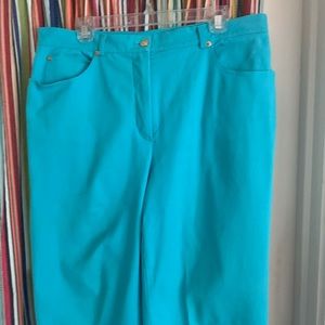 Turquoise St John Sport jeans